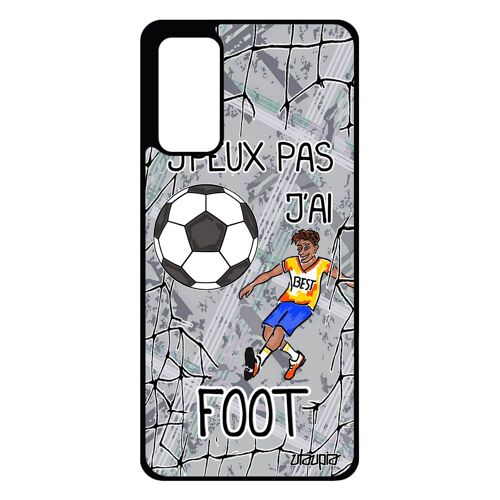 Coque S20 FE silicone j'peux pas j'ai foot humour Gris antichoc humoristique comique drole rigide made in France Samsung galaxy