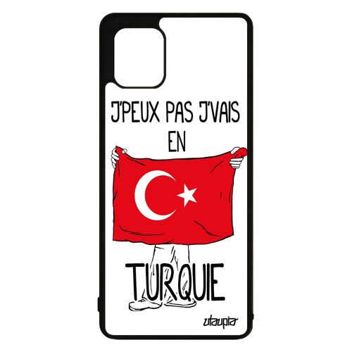 Coque Samsung Galaxy Note 10 Lite Silicone J'peux Pas J'vais En Turquie Mobile Foot Drapeau Turque Basket Coupe Du Monde Humour Jo