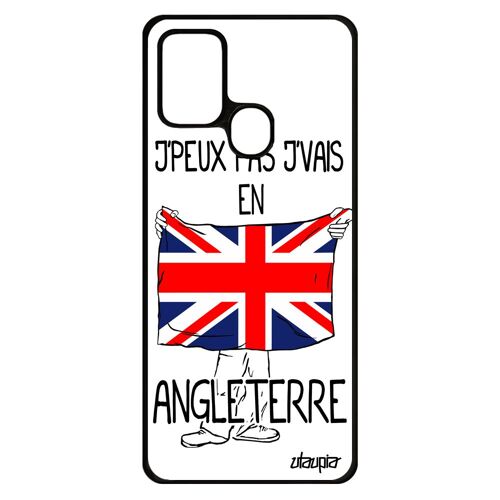 Coque Samsung A21s Silicone J'peux Pas J'vais En Angleterre Foot Euro Basket Royaume Unis United Kingdom Case Britannique Jo Galaxy