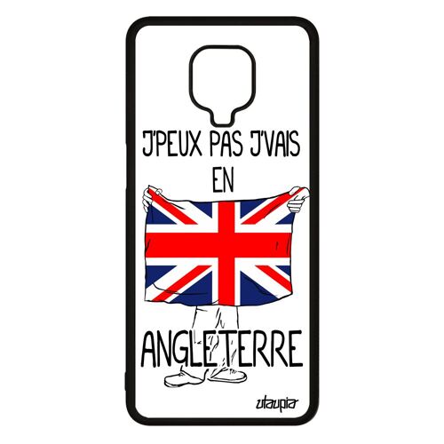 Coque j'peux pas j'vais en angleterre antichoc pour Redmi Note 9 pro silicone foot united kingdom basket football unique jo Xiaomi