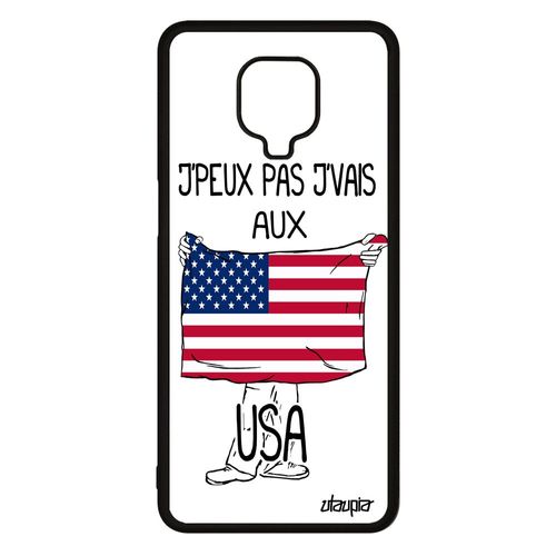 Coque Pour Xiaomi Redmi Note 9 Pro Silicone J'peux Pas J'vais Au Usa Football Nfl Etats Unis Coupe Du Monde Jo Case 4g Basket Humour