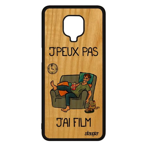 Coque Silicone Pour Xiaomi Redmi Note 9 Pro Bois Veritable J'peux Pas J'ai Film Drole Portable Etui Humour Bande Dessinée Manga Je