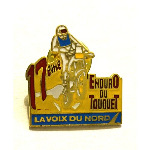 Pins Motos 17éme Enduro Du Touquet , La Voix Du Nord / Base Dorée