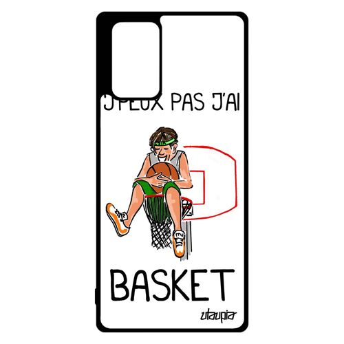 Coque Galaxy Note 20 En Silicone J'peux Pas J'ai Basketball Euro Sport Comique Unique Blanc Humour 4g Balle De Case Drole Samsung