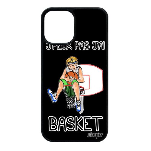 Coque Iphone 12 Mini Silicone J'peux Pas J'ai Basket Nba De Protection Sport Metal Drole Telephone Personnalisé Comique Design