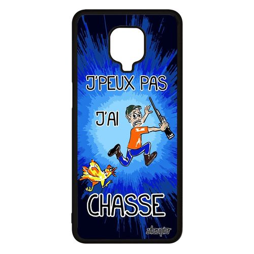 Coque Antichoc Xiaomi Redmi Note 9s Silicone Jpeux Pas J'ai Chasse Homme Chasseur Original Drole Comique Bd Bleu Humour Humoristique