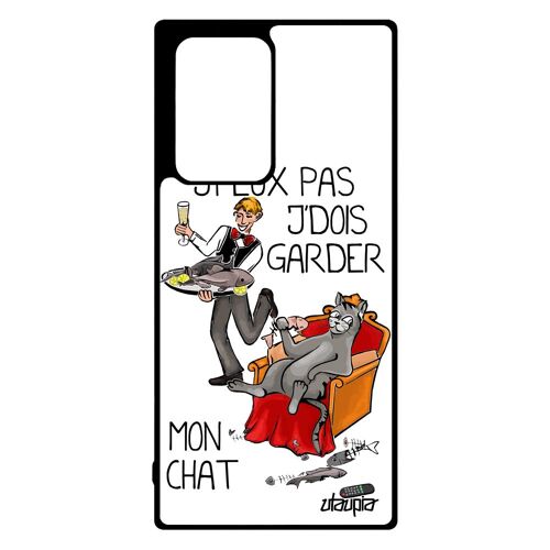 Coque Samsung Note 20 Ultra Silicone J'peux Pas J'dois Garder Mon Chat Cartoon Je Tpu Animal De Compagnie Humour Personnalisé Galaxy