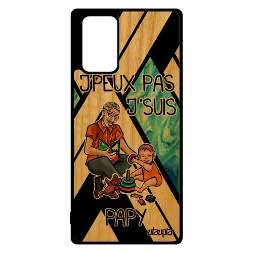 Coque Note 20 Bois Silicone J'peux Pas J'suis Papy Smartphone Humour Cadeau D'anniversaire Comique Naissance Fille De Samsung Galaxy