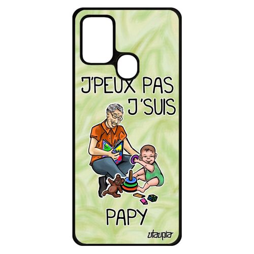 Coque Silicone Pour A21s J'peux Pas J'suis Papy Jpeux Antichoc Naissance Fille Texte Pas Cher Souple Drole Humour Bd Samsung Galaxy