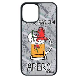 Coque Pour Iphone 12 Pro Max Silicone Humour J'peux Pas J'ai Apero Biere Portable Etui Humoristique Comique Gris Bourré Motif