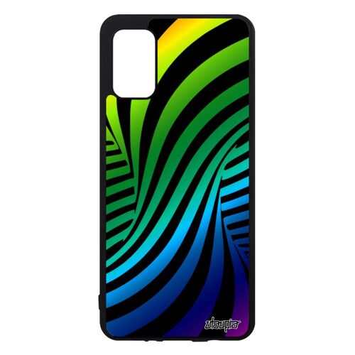 Coque Samsung A41 Silicone Illusion D'optique Portable Souple Effet Art Visuel Tourbillon Personnalisé Arc En Ciel Mirage 3d Galaxy