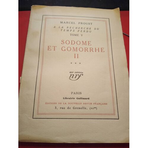 Sodome Et Gomorrhe Tome 2v