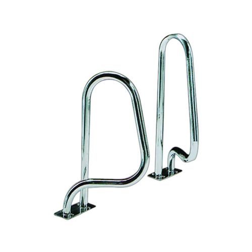 Sorties de bain pour piscine - 75 x 90 cm - Modèle croisé avec platines rectangulaires