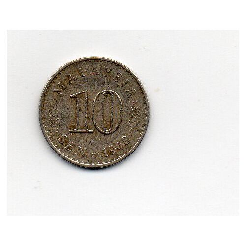 Malaisie 10 Sen 1968 Cupronickel