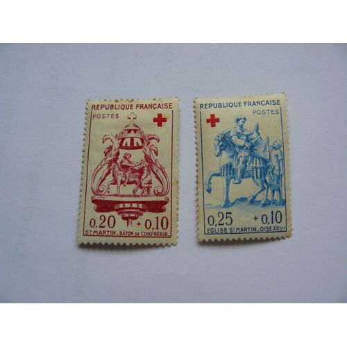 Timbre Au Profit De La Croix Rouge De 1960 N° 1278-1279 Neuf +