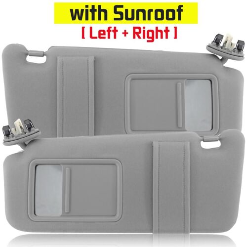 Pair Pare-Soleil Avant Droit Avec Toit Ouvrant, Gris Clair Pour Toyota Camry, 2007-2011, Aurion Grey Car Parts, 2008, 2009, 2010 "Nipseyteko"