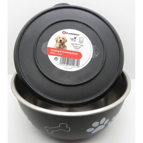 Flamingo Pet Productsecuelle Kena Avec Couvercle. Ø19 Cm. 1700ml. Pour Chien