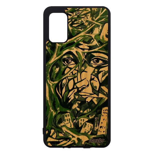 Coque A41 Bois Silicone Portrait Street Art Housse Immeubles Femme Smartphone Cadeau Telephone Peinture Huile Arbre Samsung Galaxy