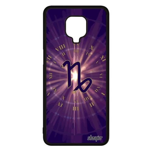 Coque Xiaomi Redmi Note 9s Silicone Signe Capricorne Univers Metal Pas Cher Soleil Case Violet Planete Astrologique Galaxie Etoiles
