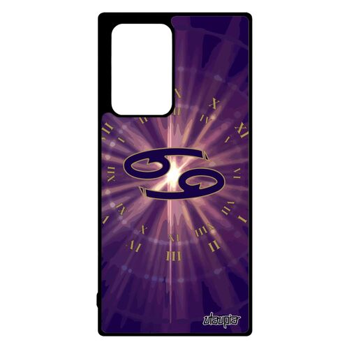 Coque Samsung Galaxy Note 20 ultra en silicone Signe cancer cadeau d'anniversaire etoiles galaxie horoscope Violet souple dessin 4G