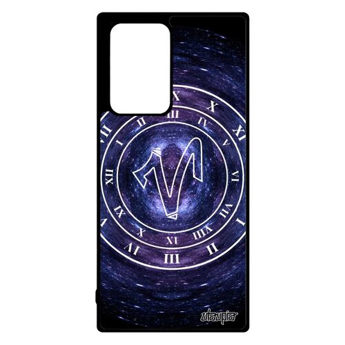 Coque Pour Galaxy Note 20 Ultra Silicone Signe Astrologique Belier Galaxie Personnalisé Bleu De Protection Etoiles Univers Samsung