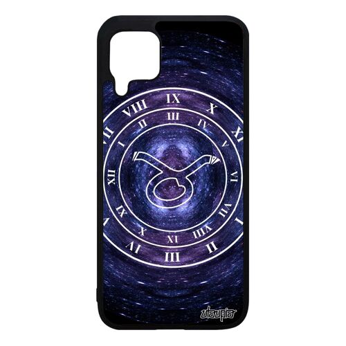 Coque Silicone Huawei P40 Lite Signe Astrologique Taureau Telephone Montre Noir Pas Cher Portable Bleu Univers Galaxie Ciel Motif De