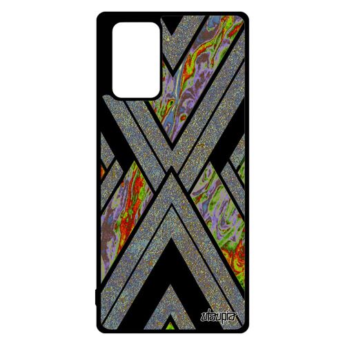 Coque Silicone Note 20 Marbre Granite Geometrique Jaune Coloré Moderne Telephone Motif Texture Pierre Unique Design Samsung Galaxy
