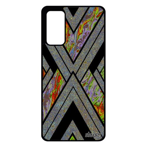 Coque Samsung Galaxy S20 Fe Silicone Marbre Motif Pierre Texture Original Rigide Telephone Housse Etui Jaune Moderne Design Granite