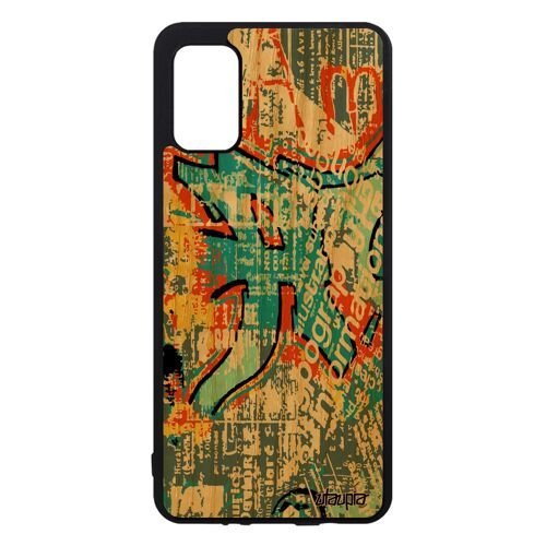 Coque A41 En Bois Silicone Street Art Texture De Protection Tag Telephone Motif Dessin Souple Graffiti Peinture Tagué Samsung Galaxy