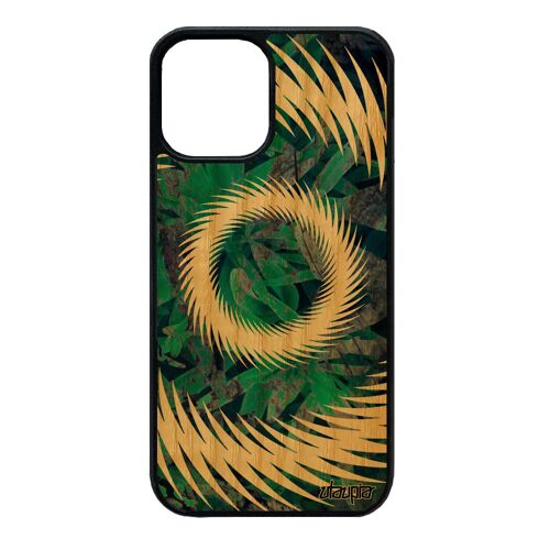 Coque Bois Silicone Pour Iphone 12 Mini Mandala 128 Go Noir Motif Soleil Artisanal Cover Floral Personnalisé Housse Fond Gris