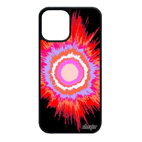 Coque Silicone Iphone 12 Mini Explosion Jolie 4g Telephone Soleil Case Portable Fond Galaxie Design Rouge Univers Effet Motif
