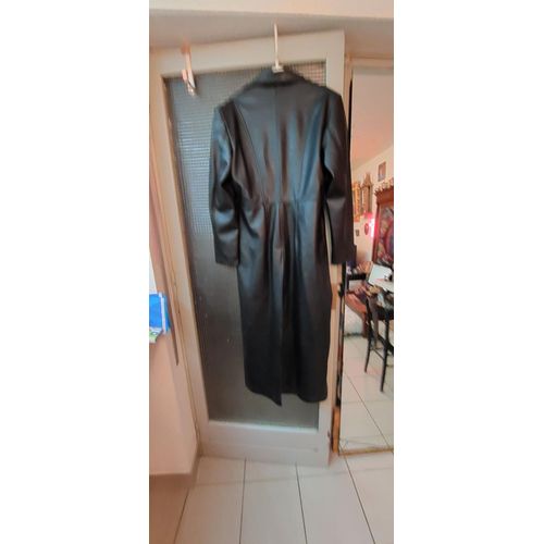 Manteau Noir ( Skai ) Long