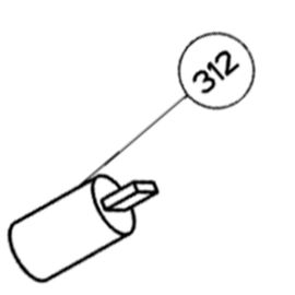 Condensateur (repère n°312) Hotte (488000630616 C00630616 IKEA WHIRLPOOL)