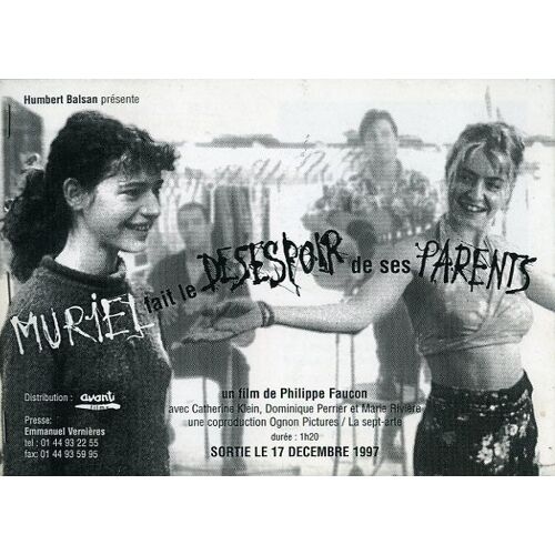 Muriel Fait Le Désespoir De Ses Parents-Dossier, Philippe Faucon, Catherine Klein, Dominique Perrier