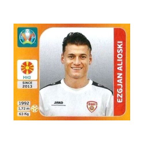 Sticker Panini Euro 2020 Tournament Edition - N.299 Ezgjan Alioski - North Macedonia