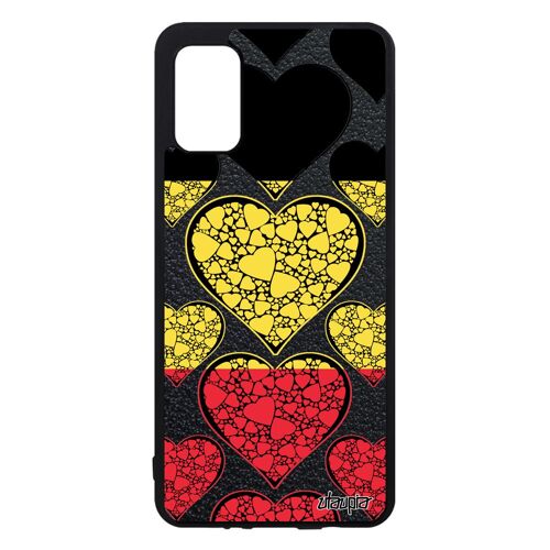 Coque Samsung A41 Silicone Drapeau Belgique Belge Etui Portable Mobile Jeux Olympiques Coeur Bumper Coupe D'europe Football Galaxy