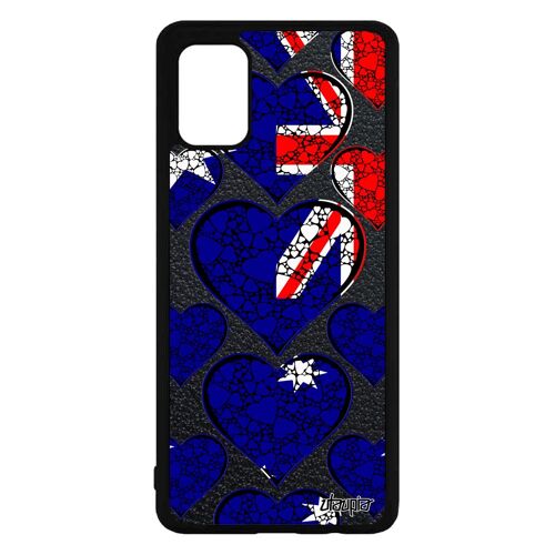Coque Drapeau Australie Australien Samsung A71 Silicone Basket Football Jo Antichoc Coupe Du Monde Dessin Coeur Noir I Love Galaxy