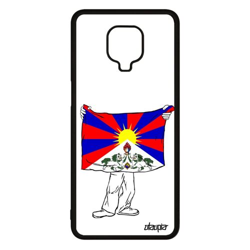 Coque silicone pour Redmi Note 9s drapeau tibet tibetain bouddhisme personnalisé asie unique zen bouddha etui case de Xiaomi