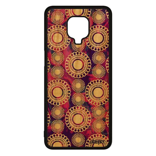 Coque Silicone Redmi Note 9 Pro Bois Motif Floral Multicolore Floraux Violet Cadeau Fete Des Meres Dessin Indien Ethnique De Xiaomi