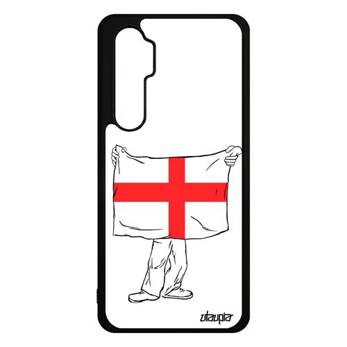 Coque Xiaomi Mi Note 10 Lite Silicone Drapeau Angleterre Anglais Britannique Jo Coupe Du Monde Royaume Unis Portable Coupe D'europe