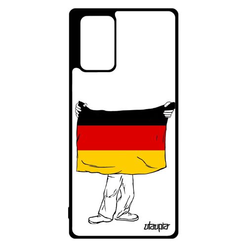 Coque Note 20 Silicone Drapeau Allemagne Allemand Basket Smartphone Coupe Du Monde Euro Design Jeux Olympiques Foot Samsung Galaxy