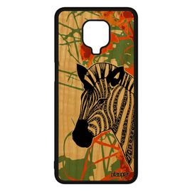 Coque Bois Pour Xiaomi Redmi Note 9s Silicone Zebre Cheval Tribal Artiste Homme Rayé Dessin 4g Motif Telephone Housse Orange Animaux