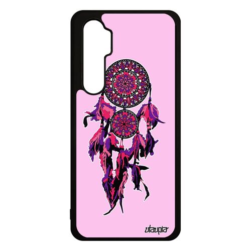Coque attrape reve rigide pour mi Note 10 lite silicone fille mandala indien dreamcatcher tattoo etui Rose maya metal boheme Xiaomi
