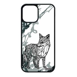 Coque Renard Iphone 12 Mini Silicone Unique Gris 128 Go Montagne Polaire Dessin Art Peinture Portable Rigide Femme Ethnique De