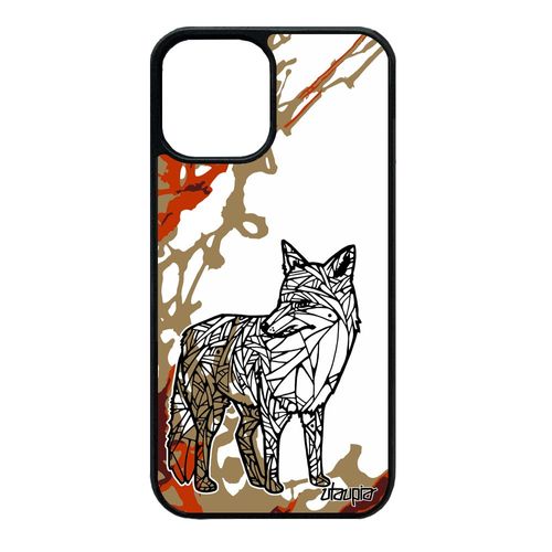 Coque Silicone Iphone 12 Mini Renard Foret Marron Arbre Roux Tribal Dessin Animal Jolie Art Telephone Housse 4g Portable De