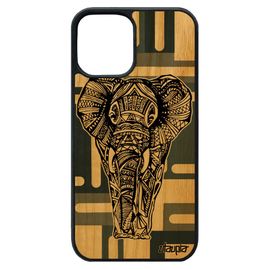Coque Iphone 12 Pro Max Bois Naturel Silicone Elephant Homme Cubique Etui Geometrique Gris Tpu Telephone Azteque Housse Rigide