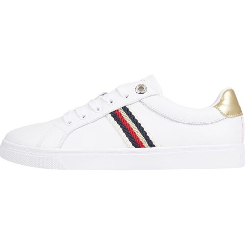 Tommy Hilfiger Corporate Webbing Sneaker Femme Baskets Décontracté Blanc - 36