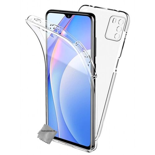 Housse etui coque silicone gel 360 integrale pour Xiaomi Redmi 9T + film ecran - TRANSPARENT