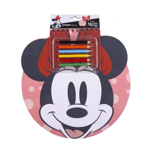 Livret De Coloriage Minnie Disney Avec Stickers Et Crayons De Couleur