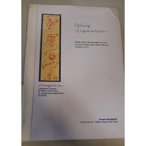 Mémoire: Qi Gong "Le Goût De La Vie"